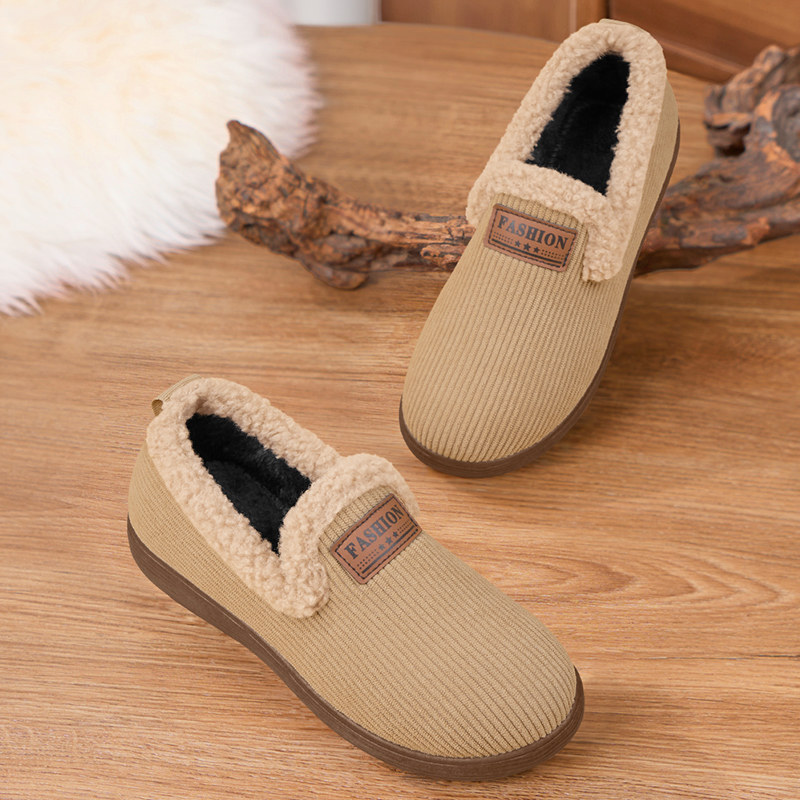 豆豆鞋女冬加绒一脚蹬新款老北京布鞋防滑保暖棉鞋软底外穿毛毛鞋,女鞋,棉鞋,淘宝优惠券,粉丝福利购,淘宝优惠卷