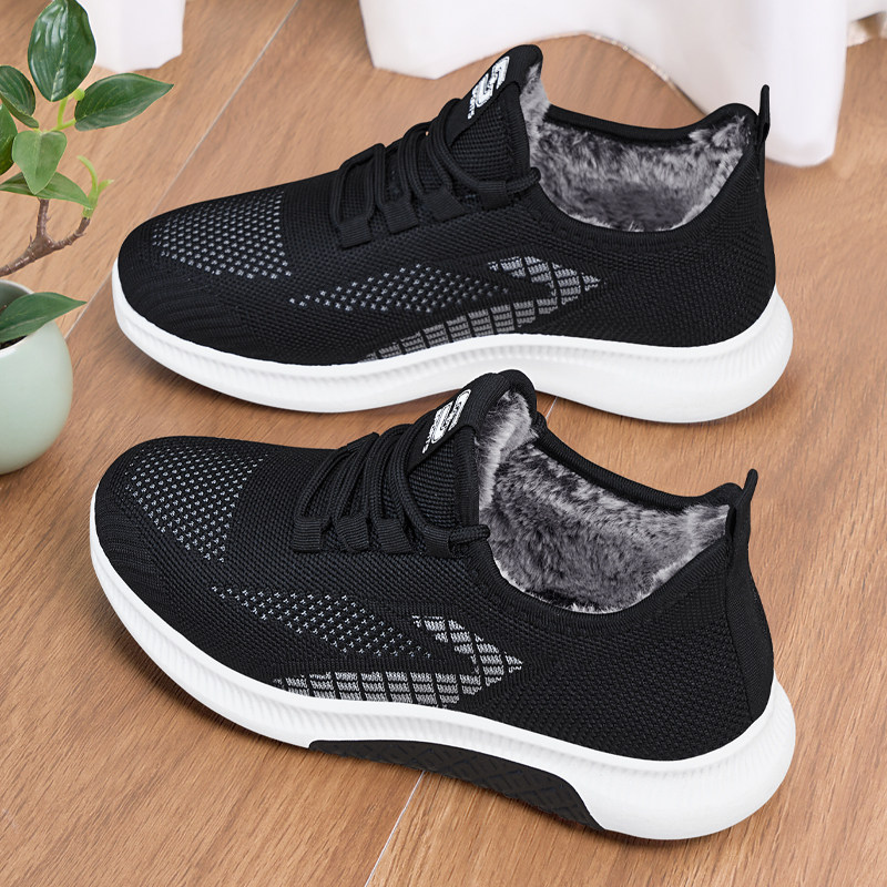 老北京布鞋女加绒保暖防滑妈妈鞋