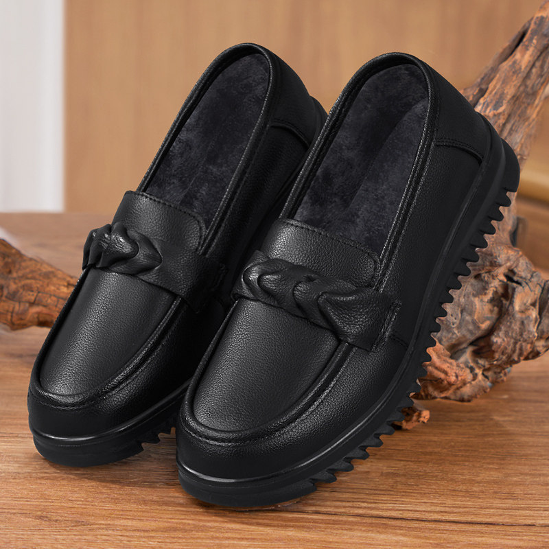 肯德基防滑工作鞋女皮鞋防水防油妈妈棉鞋冬季黑色加绒保暖厨师鞋,女鞋,棉鞋,淘宝优惠券,粉丝福利购,淘宝优惠卷