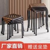 塑料凳餐凳茶几凳藤编小方凳小藤椅 凳时尚 时尚 藤编凳子小板凳换鞋