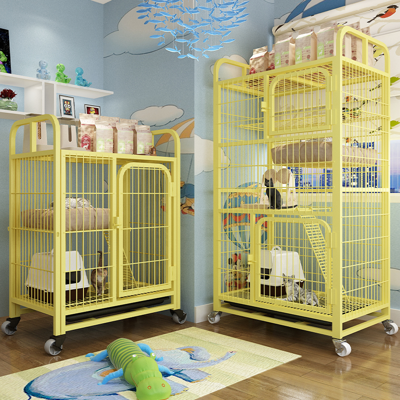 猫笼子家用室内猫别墅置物架猫窝猫厕所一体猫咪笼子猫柜猫屋舍