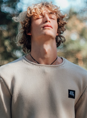 Karma8a卷边圆领毛衣攀岩毛衣攀岩服户外潮流毛衣抱石外套