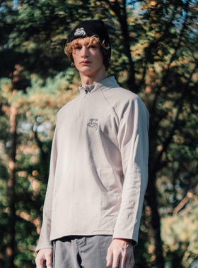 Karma8a 法国户外攀岩上衣新款半拉链长袖男女同款休闲运动上衣