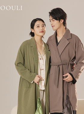 EMOOULI/一暮里情人节礼物送女友定制睡衣刺绣名字睡袍高级感礼盒