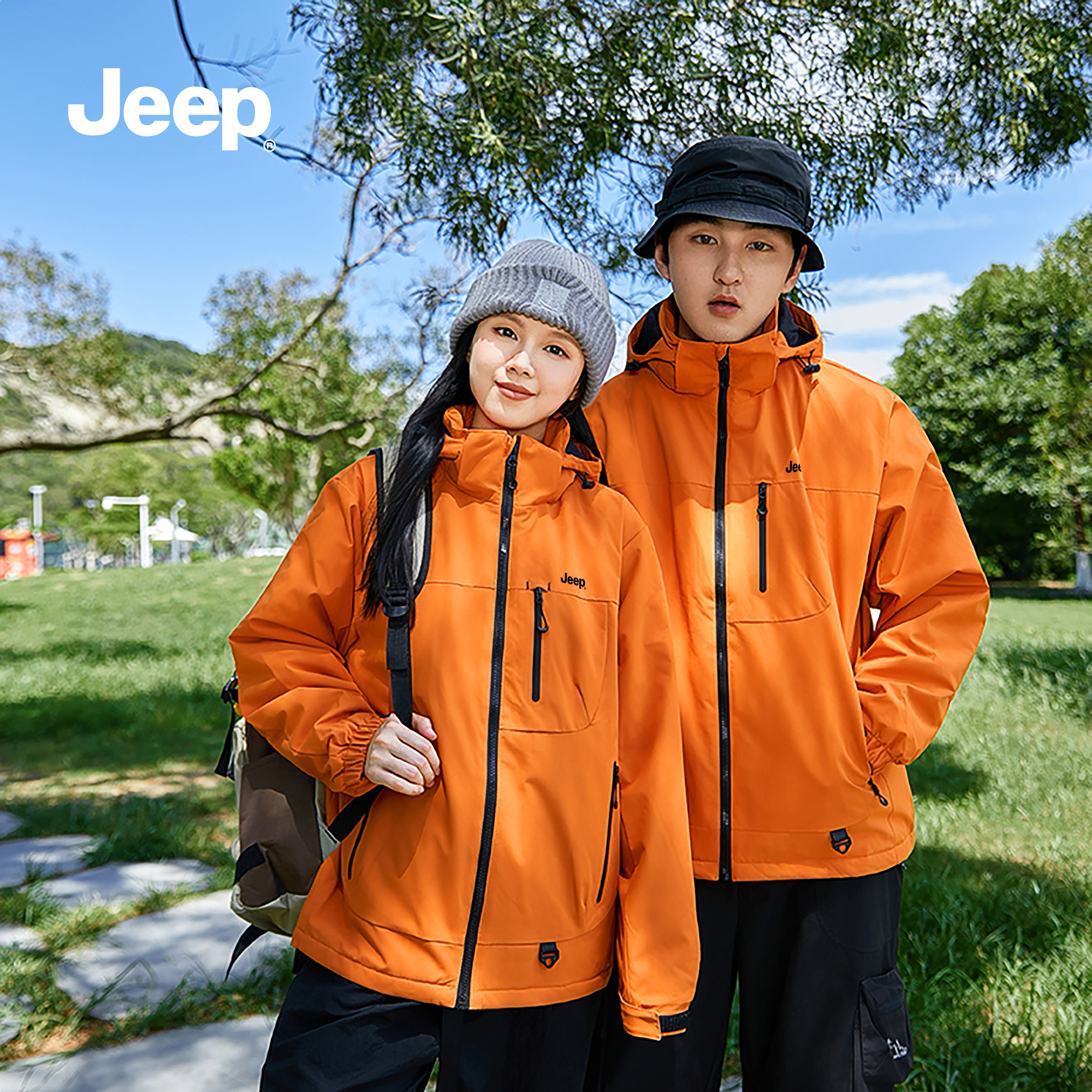 Jeep吉普连帽夹克外套男