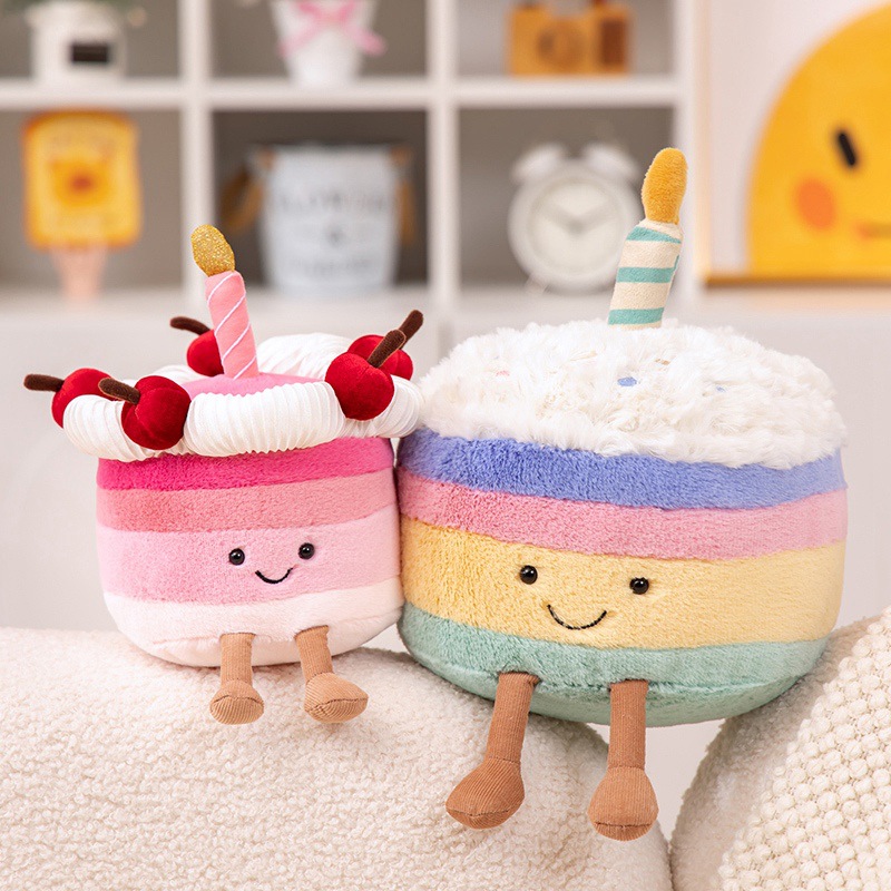 英国jc同款彩虹蛋糕公仔可爱毛绒玩偶宝宝安抚玩偶女孩公仔礼物