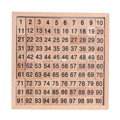 网红1-100 Digital Wooden Board Montessori Math Toys Montesso