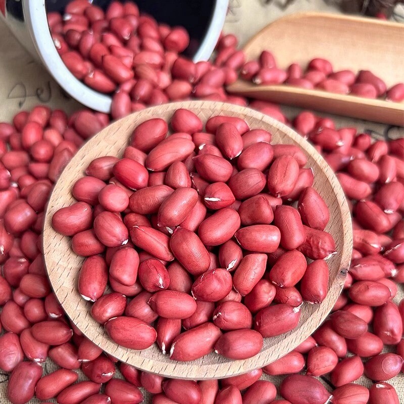 红皮花生米2025年东北农家新货不带壳四粒红新鲜生红衣花生米