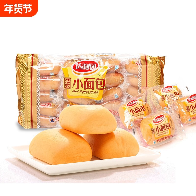 达利园小面包软面包乳酸菌法式400g20枚独立包装早餐包小包装年