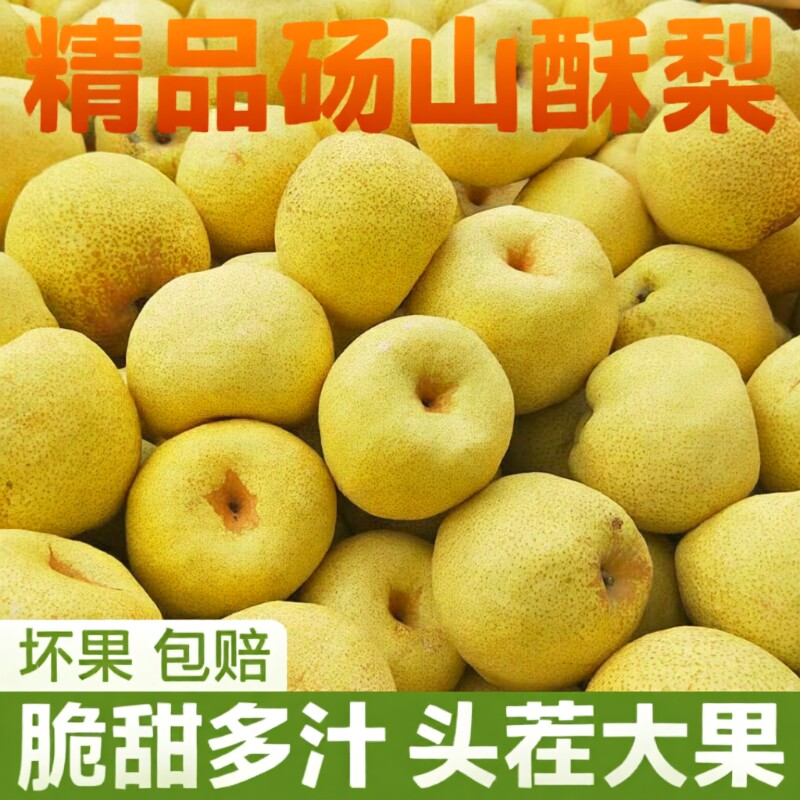 酥脆多汁老树梨子砀山酥梨新鲜农家自种皮薄