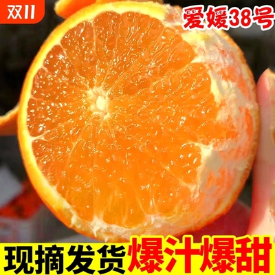 彩箱精品正宗四川爱媛38号果冻橙新鲜孕妇水果橙子现摘阳光爆汁