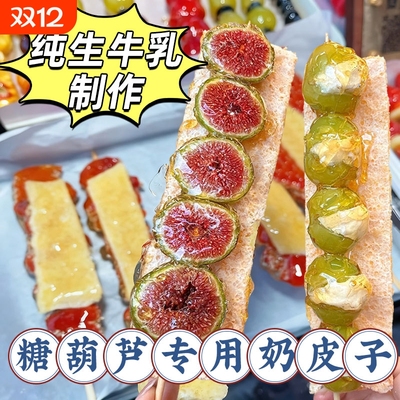 奶皮子糖葫芦专用酸奶内蒙古特产diy奶酪冰糖葫芦制作材摆摊半干