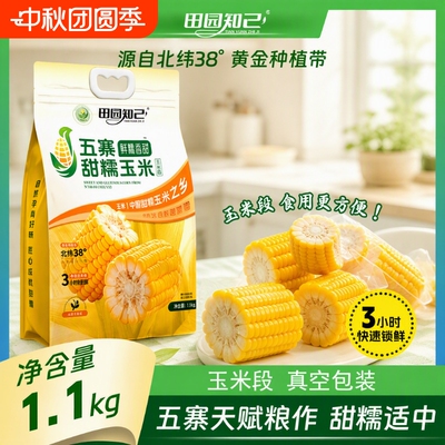 田园知己甜糯玉米量贩装非转基因