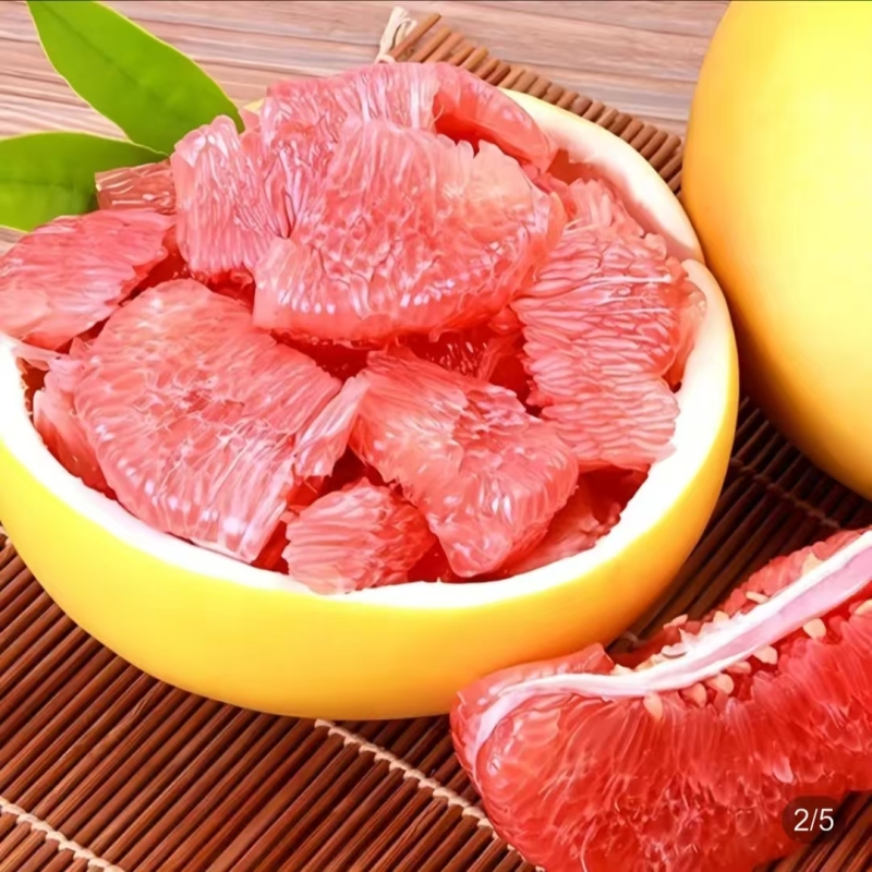 红心蜜柚农家自种现摘现发当季水果甜度适中施有机肥味道正水分足