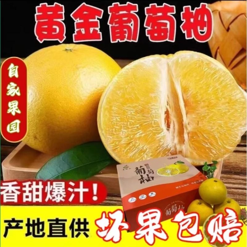 爆汁黄金葡萄柚产地直销8.5斤礼盒送榨汁器