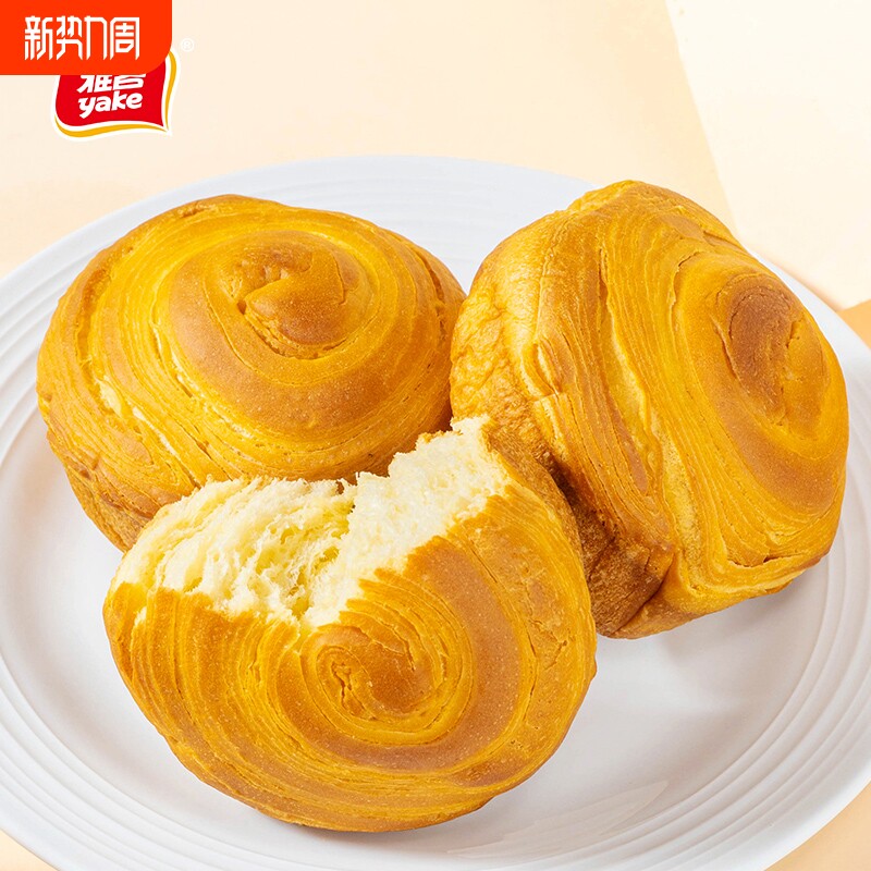 雅客手撕面包500g原味起酥面包营养早餐代餐糕点解馋零食大份量装