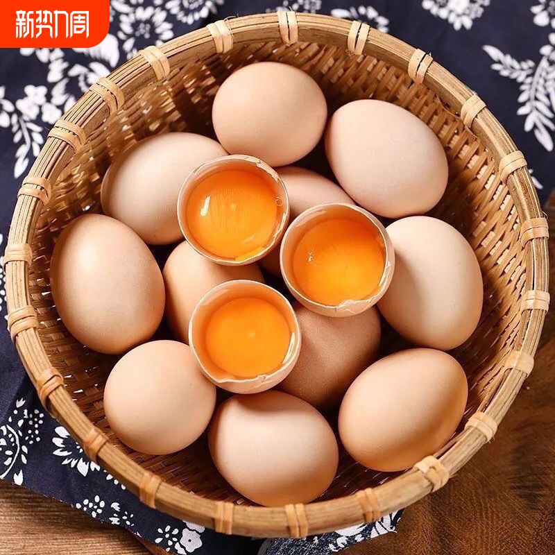 农村山林散养土鸡蛋新鲜现捡现发笨鸡蛋农家散养柴鸡蛋林间虫草蛋
