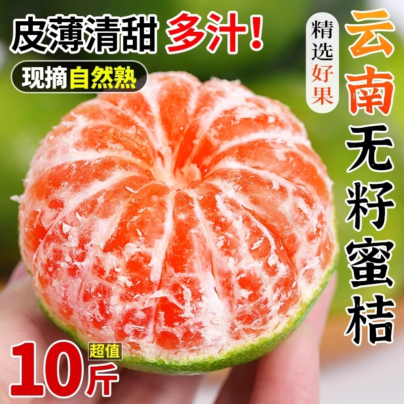 【譽(yù)福園】膨張-云南青皮蜜桔5斤