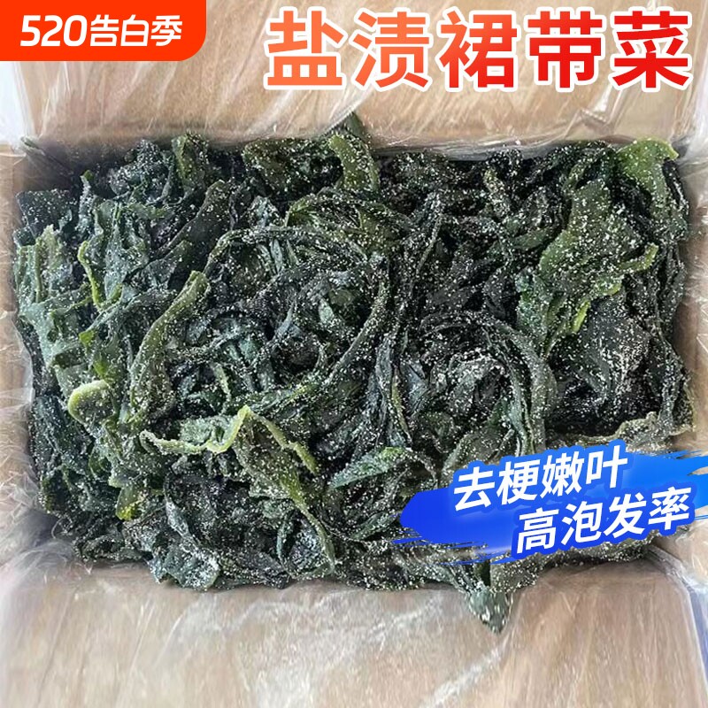 大连特产盐渍裙带菜半干货5斤海带嫩苗丝海白菜非特级脂肪0旗舰店