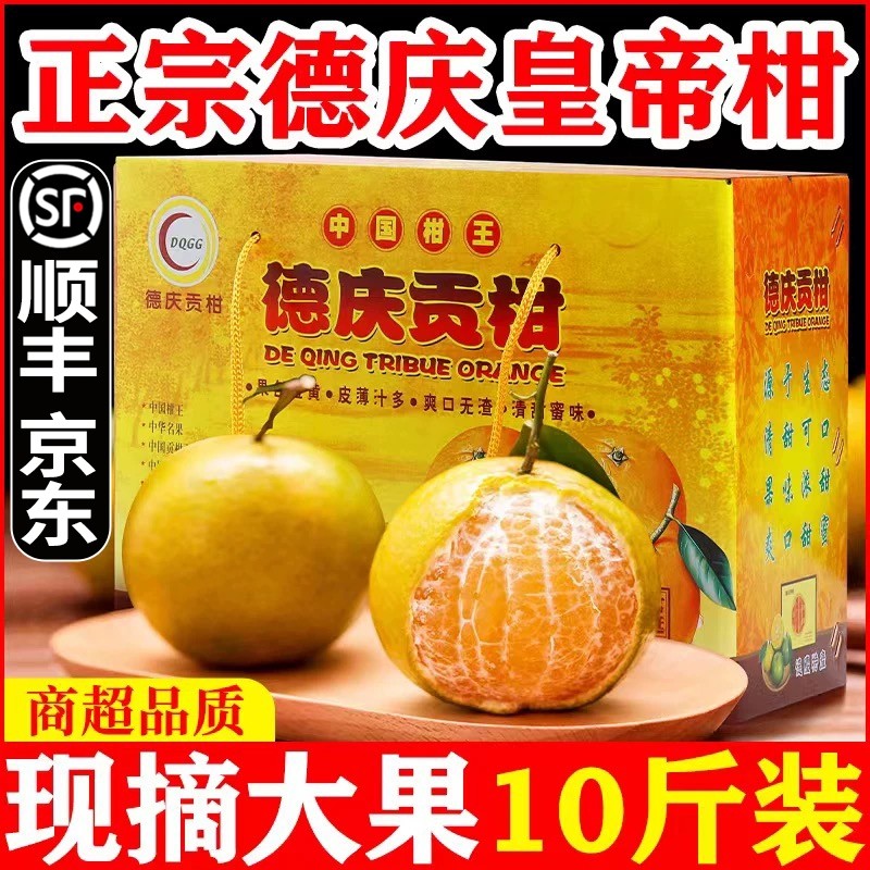 正宗德庆皇帝柑新鲜大果贡柑广东桔橘子水果礼盒装现摘包邮薄皮橘,水产肉类/新鲜蔬果/熟食,桔子,淘宝优惠券,粉丝福利购,淘宝优惠卷