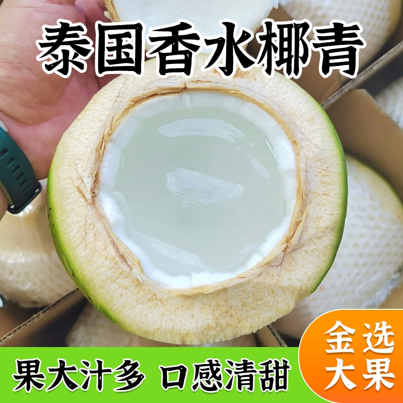 正宗泰国进口香水椰青新鲜整箱当季水果送开椰器椰子椰汁
