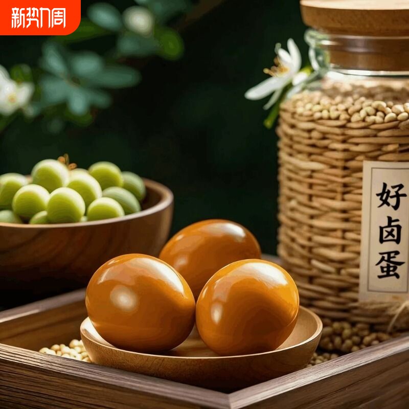 鸡蛋卤蛋即食茶叶蛋五香盐焗蛋香辣卤蛋开袋休闲零食美味鲜香小吃