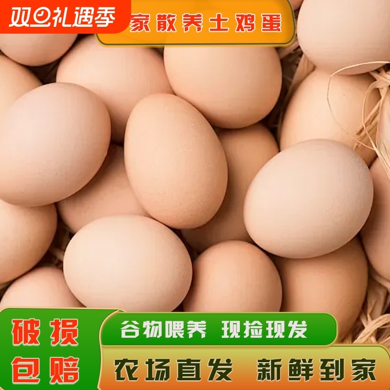 现捡现发每日鲜蛋农家散养土鸡蛋谷物蛋柴鸡蛋笨鸡蛋营养辅食蛋