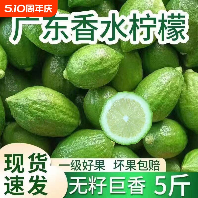 广东香水柠檬奶茶店专用一级果二级果无籽商用手打柠檬茶青柠
