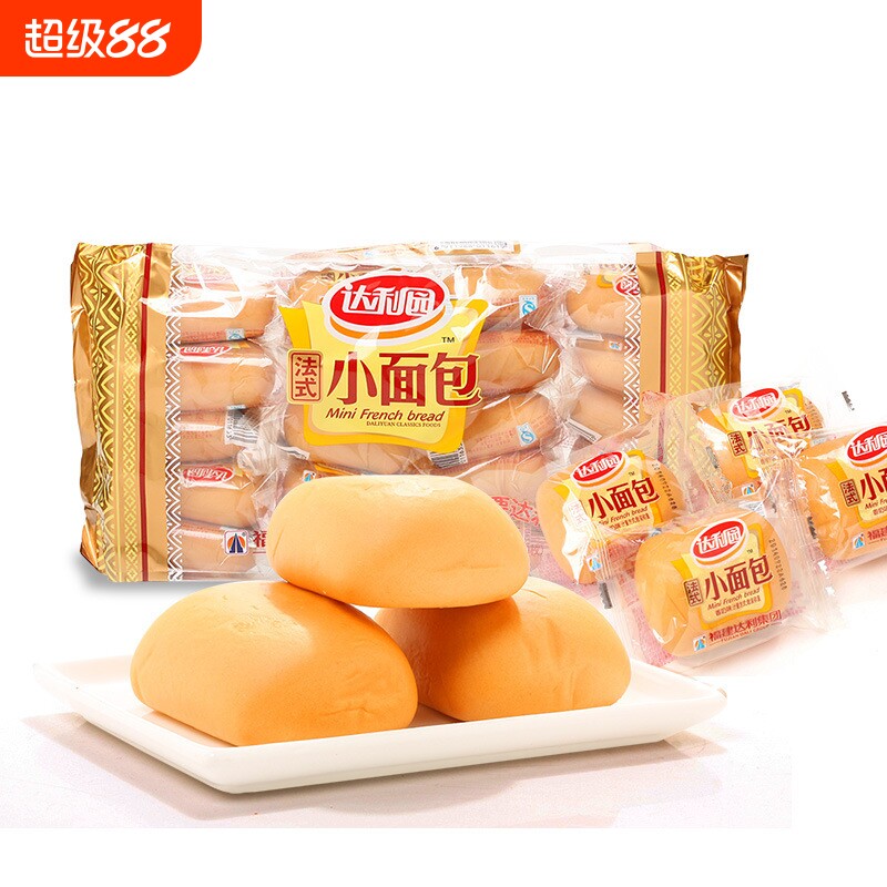 达利园小面包软面包乳酸菌法式400g20枚独立包装早餐包小包装年货