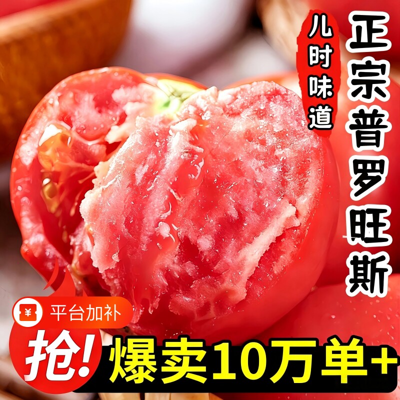 陕西普罗旺斯沙瓤西红柿新鲜自然熟当季孕妇水果生吃番茄蔬菜