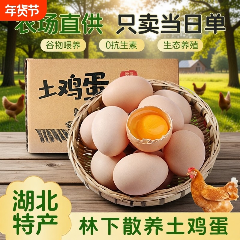 农家散养土鸡蛋30枚湖北大别山林下优质蛋白谷物蛋自养新鲜土鸡蛋,水产肉类/新鲜蔬果/熟食,鸡蛋,淘宝优惠券,粉丝福利购,淘宝优惠卷