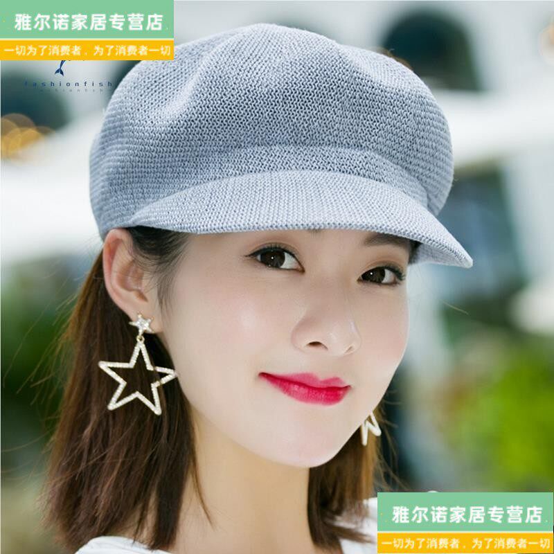 速发春夏天透气八角帽遮帽百搭韩版时尚草帽