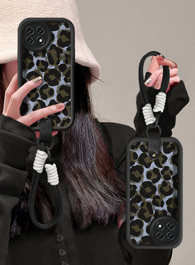 适用一加ACE5手机壳Ace3蓝色豹纹ace2新款少女心OnePlus时尚爆款一加13T硅胶全包防摔1+12带挂绳11高级感小众