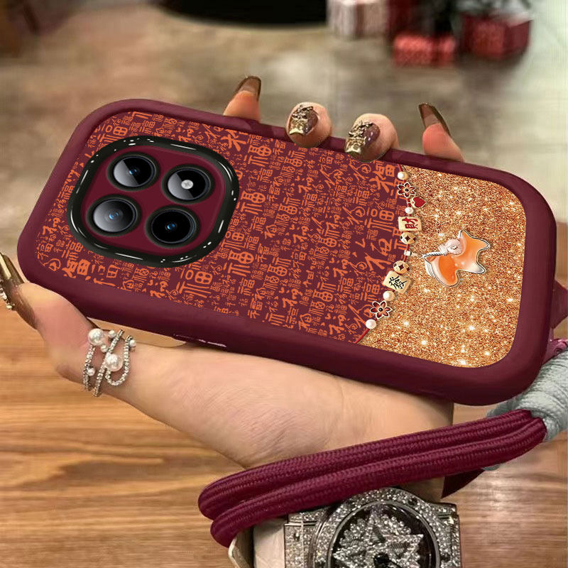 适用红米note15手机壳14ProPlus百福水晶马13Pro+国潮中国风12Turbo高级感radmi保护套女11全包防摔10s带挂绳,3C数码配件,手机保护套/壳,淘宝优惠券,粉丝福利购,淘宝优惠卷