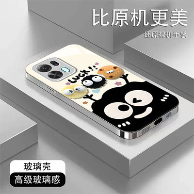 适用OPPOK系列咖啡煤球手机壳