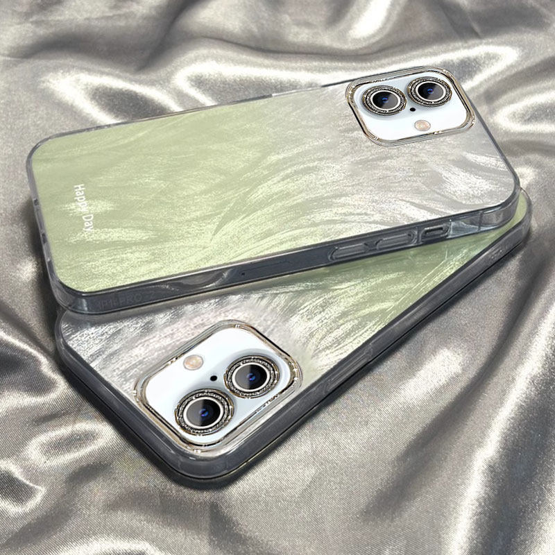 适用苹 果16ProMax手机保护壳iphone15plus新款14高级感晕染渐层ip13全包小清新12防摔小众散热矽胶镜头膜11