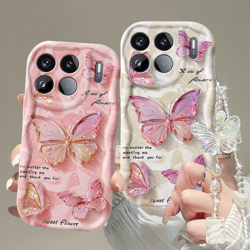 英文蝴蝶适用小米15SPro手机壳15ultra新款女14高级感波浪纹13全包防摔带手炼12X网红爆款11Pro个性创意10s套,3C数码配件,手机保护套/壳,淘宝优惠券,粉丝福利购,淘宝优惠卷