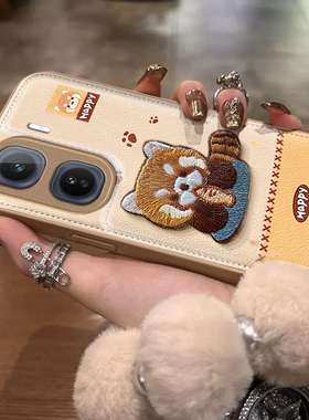 适用iQOONeo11手机壳新款10Pro+摸鱼小浣熊9/8可爱卡通女款icoo爱酷neo7高级感小众iqoo13全包防摔12气垫壳11