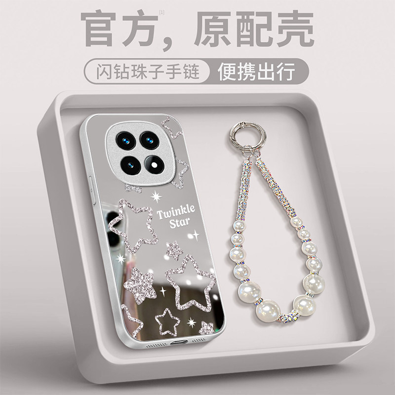 适用闪粉星星红米note15pro+手机壳14/13女12R全包11TPRO+新款10防摔9保护套redmi高级感极速版外壳卡通镜面