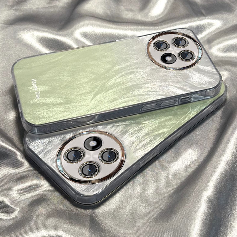 适用一加ACE5手机壳新款3晕染渐变2可爱全包12防摔Pro镜头膜带支架手炼11散热专用外壳透明液态硅胶保护套