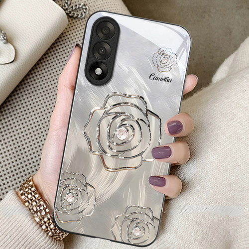 山茶花适用一加ACE5至尊版手机壳Ace3Pro高级感女款ace2v全包防摔玻璃壳OnePlus新款一加13T创意12轻奢11小众