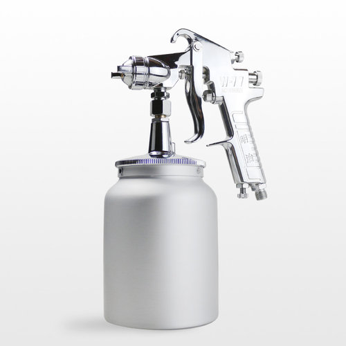 明治油漆喷枪W-77喷枪家具汽车气动高雾化涂料喷漆枪2.5MM