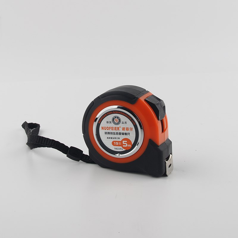 诺菲尔防摔抗压合金轴卷尺双面w带字卷尺透明盒尺3米5米7.5米10米