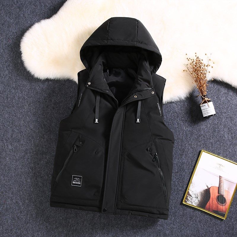 马甲男士秋冬季韩版潮流帅气保暖背心加厚马夹羽绒棉男装外套坎肩,工业油品/胶粘/化学/实验室用品,实验室漏斗,淘宝优惠券,粉丝福利购,淘宝优惠卷