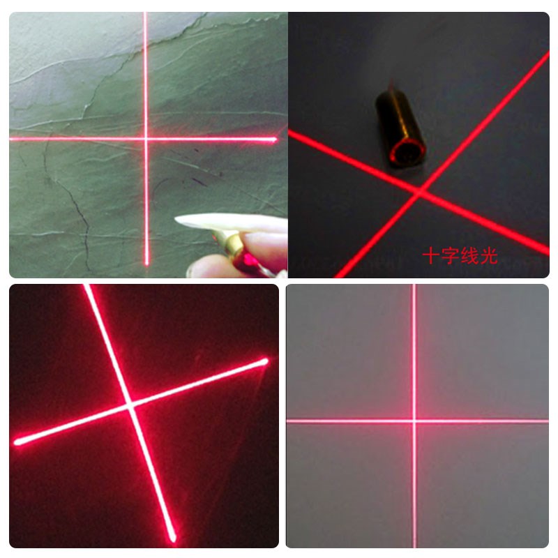 12V红光十字激光头650nm 5mw水平定位标线器二极管模组正品耐用