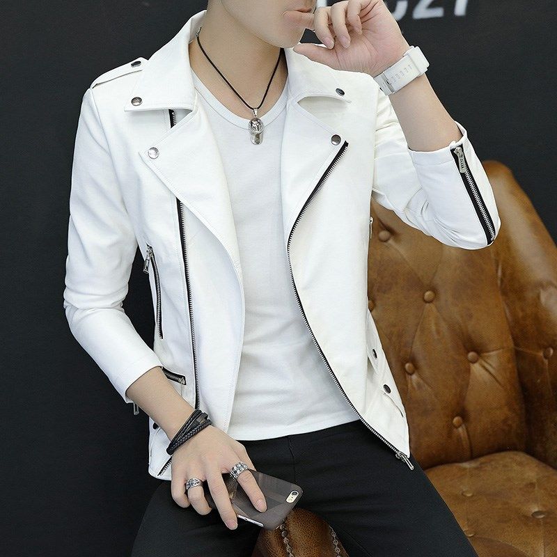 男士薄款外套2024春秋新款韩版潮帅气皮夹克青年PU皮衣潮流机车服,工业油品/胶粘/化学/实验室用品,实验室漏斗,淘宝优惠券,粉丝福利购,淘宝优惠卷