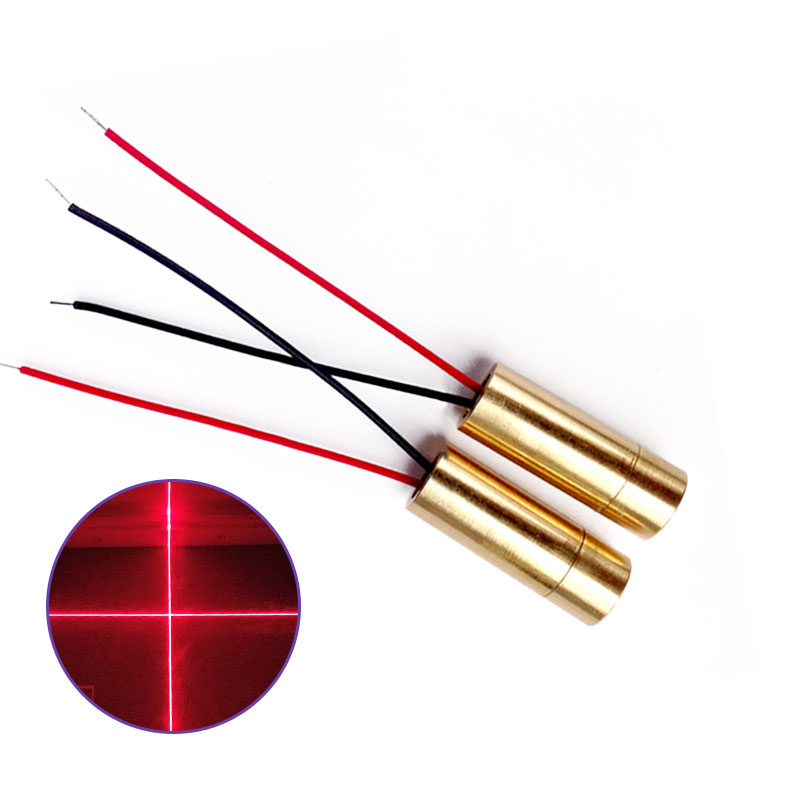 工业红光十字650nM 5mW超耐压激光定位灯二极管激光器2.6-15V通用