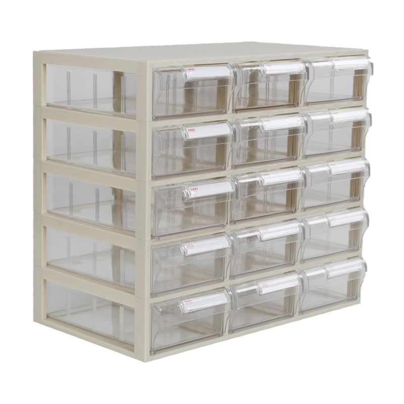 透明零件盒抽屉式五金螺丝分类多功能物料盒分格元件盒塑料收纳盒