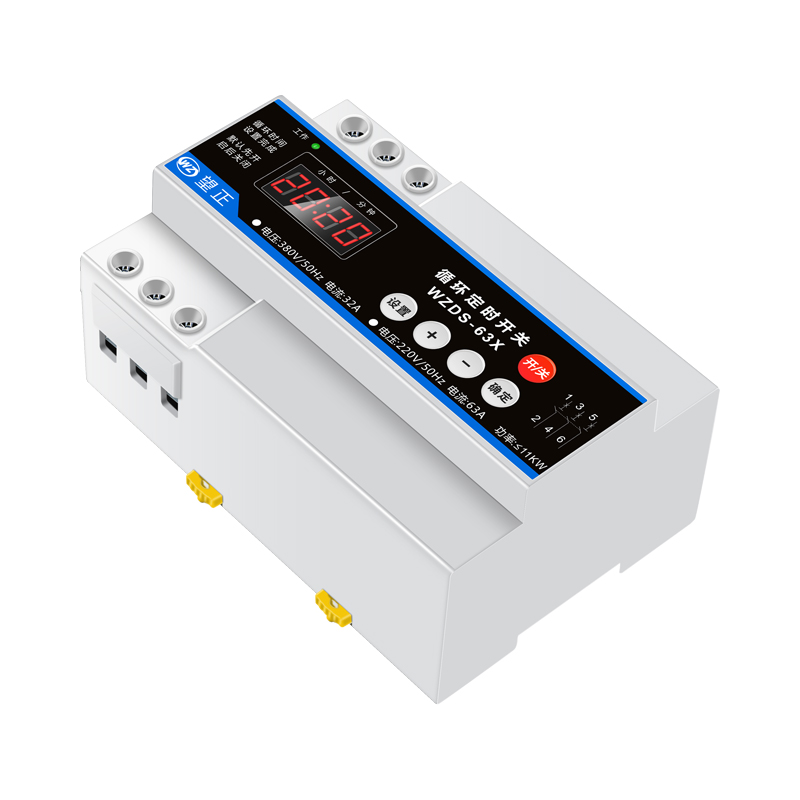 全自动三相380v22p0v定时开关抽水泵增氧机风机定时控制器间歇循