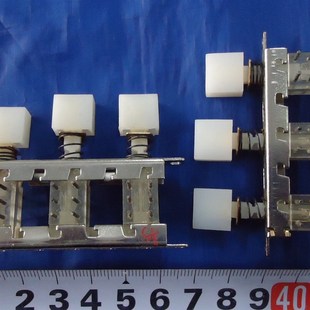 波段琴键健开关 三位按键开关单选互锁 长66mm 高25mm(不含按键)